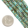 Cherry Tree Beads Natural Turquoise 2x5mm Rondelle Beads - 15 inch strand 