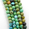 Cherry Tree Beads Natural Turquoise 3mm Round Beads - 15 inch strand 