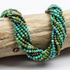 Cherry Tree Beads Natural Turquoise 3mm Round Beads - 15 inch strand 