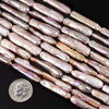 Cherry Tree Beads Freshwater Pearl 5x23mm Biwa Stick Beads - 8 inch strand 
