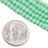 Cherry Tree Beads Crystal 2.5x3mm Opaque Parrot Green Faceted Rondelle Beads - 15 inch strand 