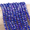 Cherry Tree Beads Crystal 4.5x6mm Opaque Royal Blue Faceted Rondelle Beads - 15 inch strand 