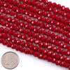 Cherry Tree Beads Crystal 5x6mm Opaque Red Faceted Rondelle Beads - 16 inch strand 