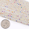 Cherry Tree Beads Crystal 3x4.5mm Pale Yellow Faceted Rondelle Beads with Golden AB finish - 15 inch strand 