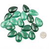 Cherry Tree Beads Malachite approx. 16x26-19x31mm Top Side Drilled Teardrop Pendant with a Flat Back - 1 per bag 