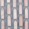 Cherry Tree Beads Rose Quartz Tower - 1 piece, approx. 2.5-3 inches 