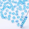 Cherry Tree Beads Crystal 3x4mm Aqua Blue Faceted Rondelle Beads with AB finish - 15 inch strand 