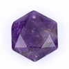 Cherry Tree Beads Amethyst 24x27mm Top Drilled Hexagram Pendant - 1 per bag 