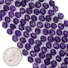 Cherry Tree Beads Amethyst 5.5x6mm Faceted Rice Beads - 15 inch strand 
