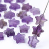 Cherry Tree Beads Amethyst 10mm Star Beads - 13 inch strand 