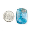 Cherry Tree Beads Apatite 18x25mm Front-to-Back Top Drilled Rectangle Pendant with a Flat Back - 1 per bag 