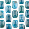 Cherry Tree Beads Apatite 18x25mm Front-to-Back Top Drilled Rectangle Pendant with a Flat Back - 1 per bag 