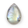 Blue Labradorite 12x20mm-16x25mm Top Side Drilled Teardrop Pendant with a Flat Back - 1 per bag