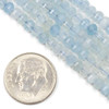 Cherry Tree Beads Aquamarine 3x4mm Pumpkin Beads - 15 inch strand 