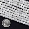 Cherry Tree Beads Blue Moonstone 4mm Faceted Cube Beads - 15 inch strand 