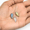 Cherry Tree Beads Glass 8x18mm Leaf Beads - 8 inch strand 