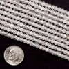 BOGO Clear Quartz 3x4mm Faceted Rondelle Beads - 15 inch strands