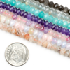 Gemstone 3x5mm Faceted Rondelle Beads - 15 inch strand