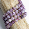 Cherry Tree Beads Lepidolite 8mm Round Beads - 15 inch strand 