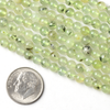 Prehnite 4mm Round Beads - 15 inch strand