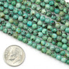 Cherry Tree Beads African Turquoise Grade A 4mm Round Beads - 15 inch strand 