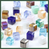  Crystal 2mm Faceted Cube Beads - 8 inch strand 