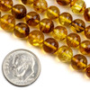 Cherry Tree Beads Amber 7-8mm Round Beads - 15 inch strand 