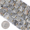 Cherry Tree Beads Gemstone 10mm Faceted Square Beads - 8 inch strand 