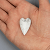 Gemstone 20x30mm Heart Pendant in Hand for Size
