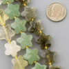 Cherry Tree Beads Gemstone 14mm Faceted Star Beads - 8 inch strand 