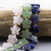Cherry Tree Beads Gemstone 14mm Faceted Star Beads - 8 inch strand 