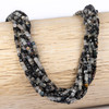 BOGO Black Tourmaline & Quartz 2mm Faceted Cube Beads