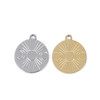 Cherry Tree Beads 304 Stainless Steel 12mm Triple Sun and Moon Coin Charms - 2 per bag 