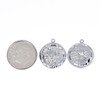 Cherry Tree Beads 304 Stainless Steel 15mm Sun Brust with Crystal Coin Charms - 2 per bag 