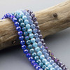 blue and purple beads for DIY jewelry