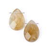 Cherry Tree Beads Citrine 8x12mm Top Drilled Faceted Flat Teardrop Beads - 2 per bag 