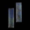 Blue Labradorite Pendant Pair great for DIY jewelry.