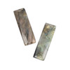 Cherry Tree Beads Blue Labradorite 12x39mm Rectangle Front Drilled Pendant Pair - 2 per bag 