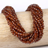 BOGO Peach Garnet 4mm Faceted Cube Beads for DIY necklaces.