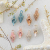 Cherry Tree Beads Enameled Gold Pewter 9x20mm Conch Shell Charm - 2 per bag 
