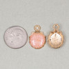 Cherry Tree Beads Enameled Gold Pewter 13x19mm Shell Charm - 2 per bag 
