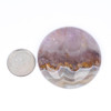 Cherry Tree Beads Amethyst Agate 40mm Coin Cabochon - 1 per bag 