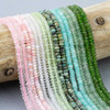 Cherry Tree Beads Natural Gemstone 2x4mm Faceted Rondelle Beads - 8 inch strand 