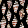 Cherry Tree Beads 15x37mm Cerith Shell Pendant with Gold Accents - 2 per bag 