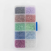 black and white, shades of lavender, mocha, coral, raspberry pink, seafoam green, kelly green, and rich blues
