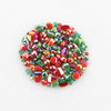beads in Christmas colors for holiday markets