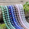 Cherry Tree Beads Mystic Glass 8mm Rounds Beads - 8 inch strand 