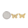 Cherry Tree Beads 304 Stainless Steel 10.5x15mm Butterfly Charms - 2 per bag 