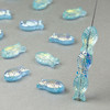 Glass 8x15mm Fish Beads for whimsical DIY jewelry.