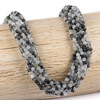 Cherry Tree Beads BOGO Black Rutilated Quartz 3mm Round Beads - Receive 2 Identical 15 Inch Strands 